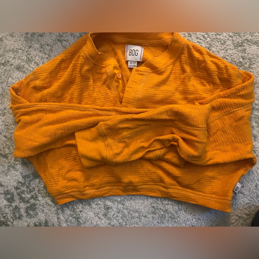 Urban outfitters BDG bright orange crop sweater